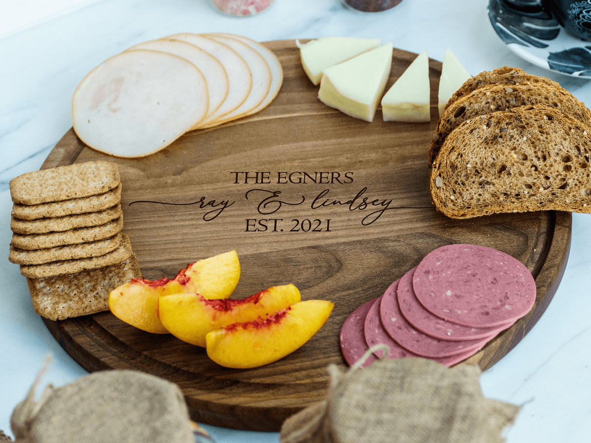 Personalized Charcuterie Board, Monogramed Cutting Board, Custom Cheese Board, Engagement Gift, Christmas Gift - Arria Home