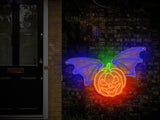 Halloween Neon Sign Light, Halloween Decor, Halloween Lights, Front Porch Halloween Wall Decor, Halloween Door Sign, Fall Wall Decorations - Arria Home