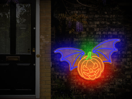 Halloween Neon Sign Light, Halloween Decor, Halloween Lights, Front Porch Halloween Wall Decor, Halloween Door Sign, Fall Wall Decorations - Arria Home