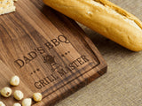 Personalized Wood Grilling Board, Meat Cutting Board, BBQ Gift, Men Grill Gift Idea, Husband Gift, Grandpa Gift, Barbecue Gift, Gift for Him - Arria Home