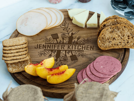 Custom Cutting Board, Personalized Charcuterie Board, Custom Cheese Board, Serving Board, Birthday Gift, Gift for Her, Christmas Gift Idea - Arria Home