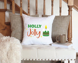 Holy Jolly Custom Christmas Pillow, Christmas Pillow, Christmas Decor, Christmas Cushion, Gift for Christmas, Lumbar Pillow, Throw Pillow - Arria Home