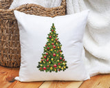 Christmas Tree Noel Pillow Cover, Christmas Decor, Christmas Gift, Xmas Lumbar Pillow, Noel Throw Pillow, Farmhouse Decor, Christmas Cushion - Arria Home