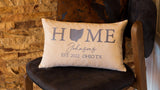 Embroidered Home State Pillow, Housewarming Gift, New Home Gift, House Address Pillow, Realtor Closing Gift, First Home Gift, Custom Pillow - Arria Home