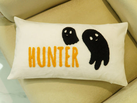 Halloween Name Pillow, Halloween Kid Name Pillow, Halloween Kid Room Decor, Custom Pillow, Personalized Pillow, Dorm Halloween Decor, Gift - Arria Home