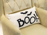 Embroidered BOO Halloween Decor, Halloween Pillow, Halloween Gift, BOO Pillow, Halloween Decor, October Decor, Fall Decor, Decorative Pillow - Arria Home