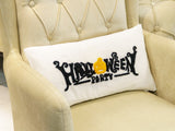 Happy Halloween Embroidered Pillow, Happy Halloween Decorations, Living Room Decor, Happy Holiday Decor, Custom Pillow, Punch Needle.