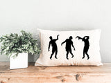 Dancing Zombie Halloween Decorative Pillow, Halloween Decor, Halloween Cushion, Fall Holiday Home Decor, Halloween Gift, Halloween Gift Idea - Arria Home