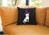 Halloween Decorative Pillow, Halloween Cute Cat Decor, Fall Decorations, Fall Pillow, Halloween Decor - Arria Home