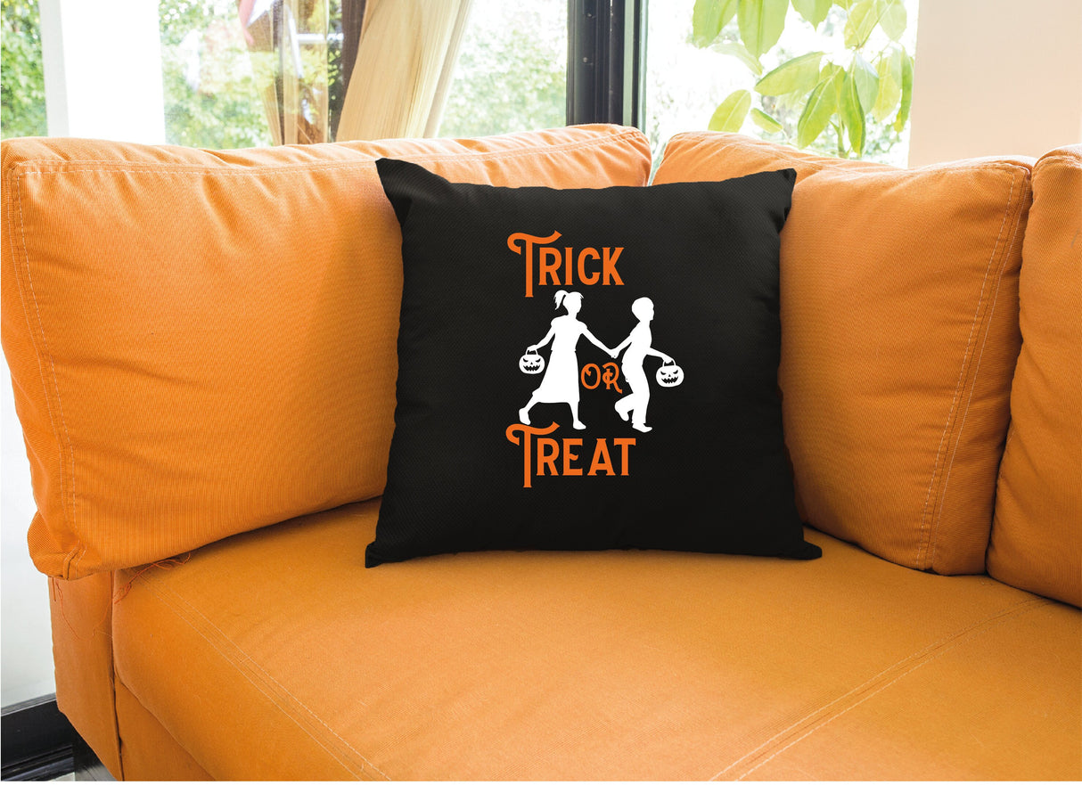 Halloween Trick or Treat Decor, Trick or Treat Decorations, Halloween Decorations, Halloween Accent Pillow, Fall Decorations, Halloween Gift - Arria Home