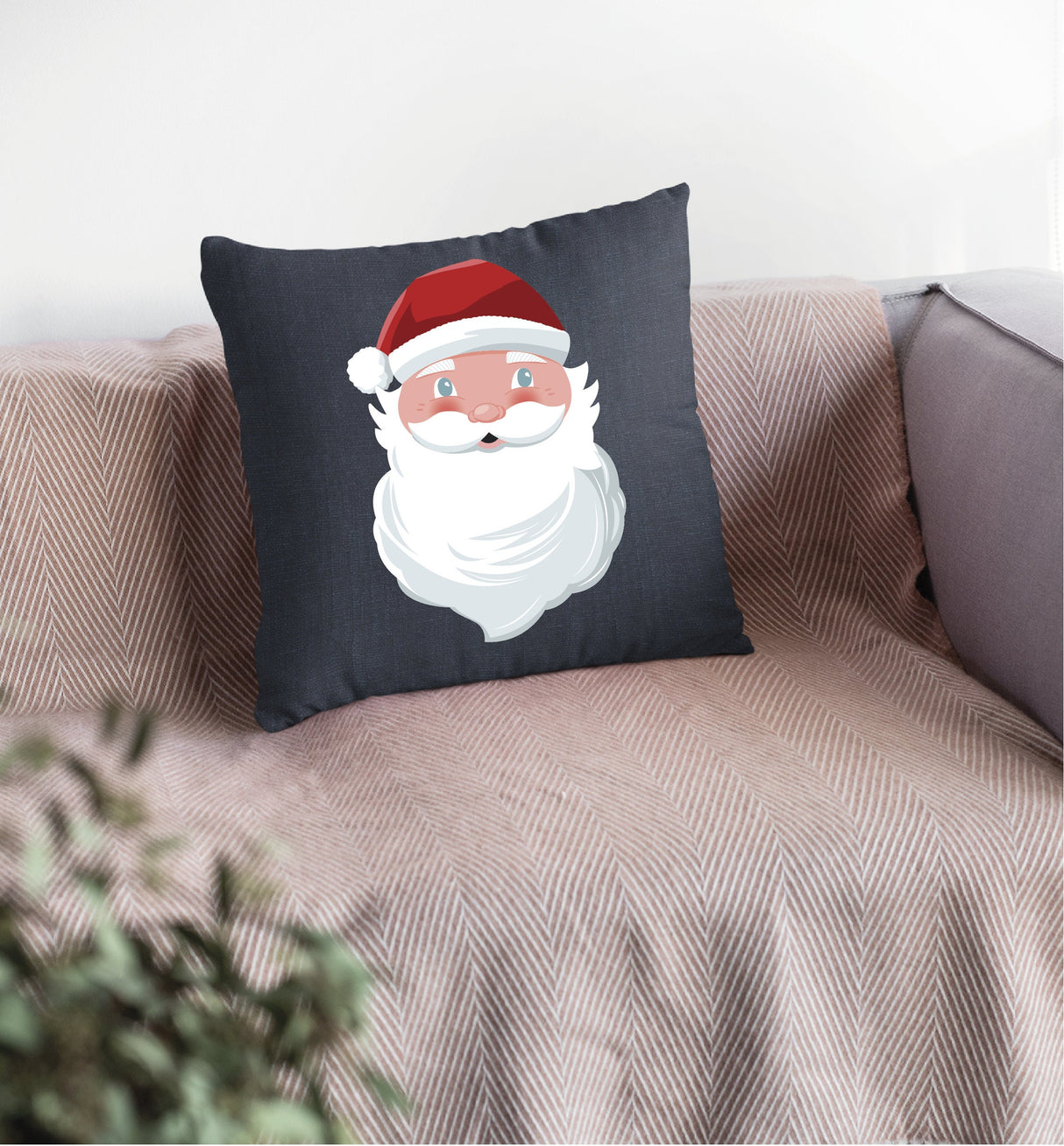 Christmas Santa Claus Pillow, Santa Claus Decor, Noel Lumbar Pillow, Xmas Throw Pillow, Christmas Decor, Christmas Home Decor, Farmhouse - Arria Home