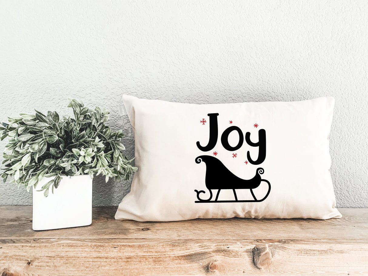 Joy Christmas Decorative Pillow, Joy Lumbar Pillow, Christmas Throw Pillow, Christmas Decorations, Noel Decor, Xmas Decor, Christmas Gift - Arria Home