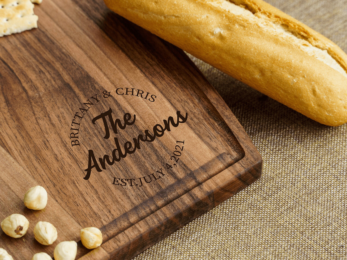 Charcuterie Board Personalized, Custom Cutting Board, Serving Board, Couple Cutting Board, Wedding Gift, Anniversary Gift, Christmas Gift - Arria Home