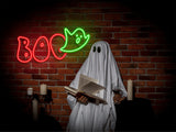 Personalized BOO Halloween Neon Light, Halloween Neon Sign, Halloween Sign, Fall Light Up Halloween Sign, Led Neon Sign, Halloween Decor - Arria Home