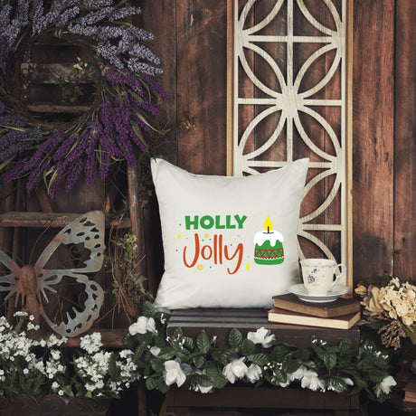 Holy Jolly Custom Christmas Pillow, Christmas Pillow, Christmas Decor, Christmas Cushion, Gift for Christmas, Lumbar Pillow, Throw Pillow - Arria Home