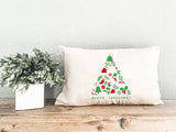 Christmas Tree Pillow, Christmas Pillow, Christmas Decor, Merry Christmas, Noel Lumbar Pillow, Xmas Throw Pillow, Christmas Personalize Gift - Arria Home