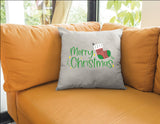 Merry Christmas Pillow, Christmas Stocking Decor, Christmas Gift, Xmas Pillow Cover, Noel Throw Pillow, Christmas Cushion, Christmas Pillow - Arria Home