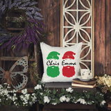 Christmas Name Pillow, Santa Name Christmas Decor, Christmas Pillow Cover, Grandma Gift, Grandchildren Name Pillow, Gift for Grandma, Xmas - Arria Home