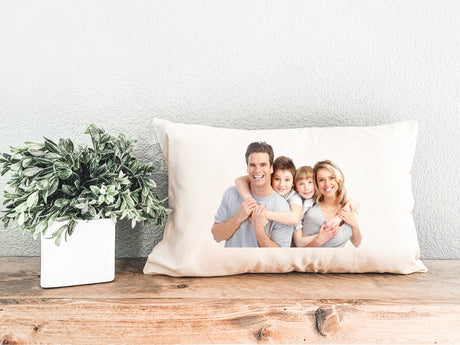 Photo Pillow, Personalized Photo Pillow Cover, Custom Photo Pillow, Picture Personalized Memorial Gift, Custom Image Pillow, With Photo Gift - Arria Home