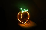 Custom Peach Neon Sign, Peach Neon Light, Peach Wall Decor, Led Neon Sign, Night Lamp, Hype Room Decor, Led Neon Wall Art, Neon Led Light