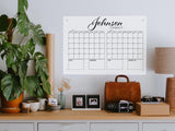 Custom Family Wall Acrylic Clear Calendar, Kitchen Decor, Family Montly Weekly Planner, To Do Family Organizer, Personalized Name Calendar - Arria Home