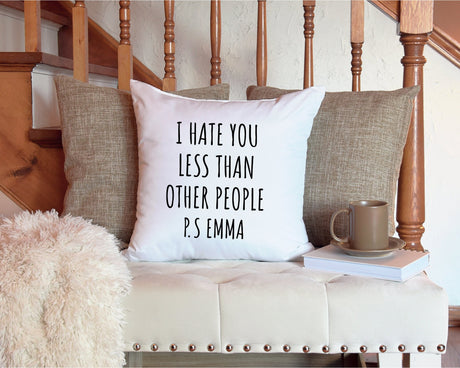 Personalized Funny Couple Gift, Valentines Day Gift, Humorous gift for Him, Joke Gift for Her, Anniversary Bodfriend Gift, Custom Pillow - Arria Home