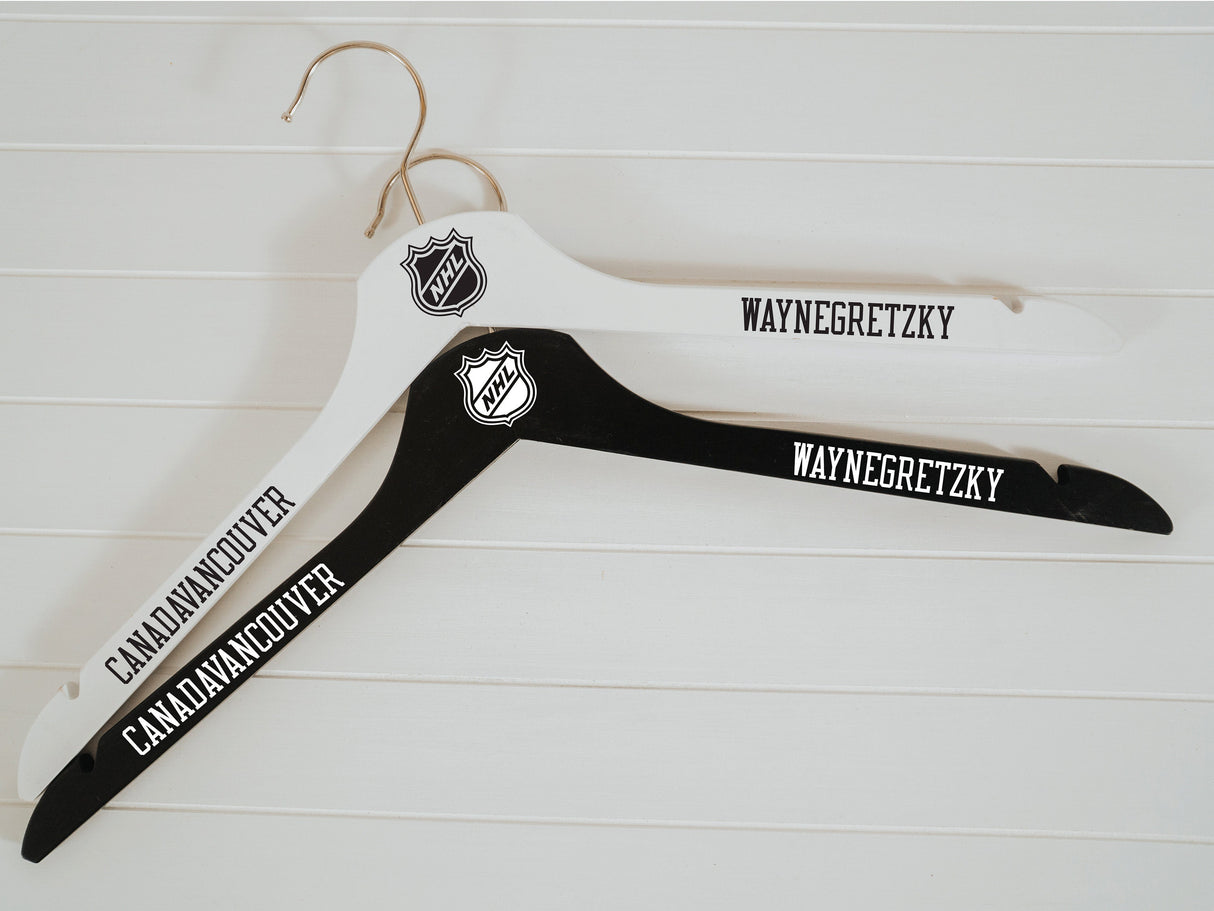 Custom Sports Team Jersey Hangers, Cheer Team Hangers, Custom Senior Night Gifts, Custom Hockey Team Hangers, Personalized Sports Hangers - Arria Home