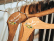 Personalized Wedding Couple Hangers, Mr and Mrs Hangers, Custom Wedding Hangers, Grooms Hangers, Bride Hangers, Bride and Groom Hanger Set - Arria Home