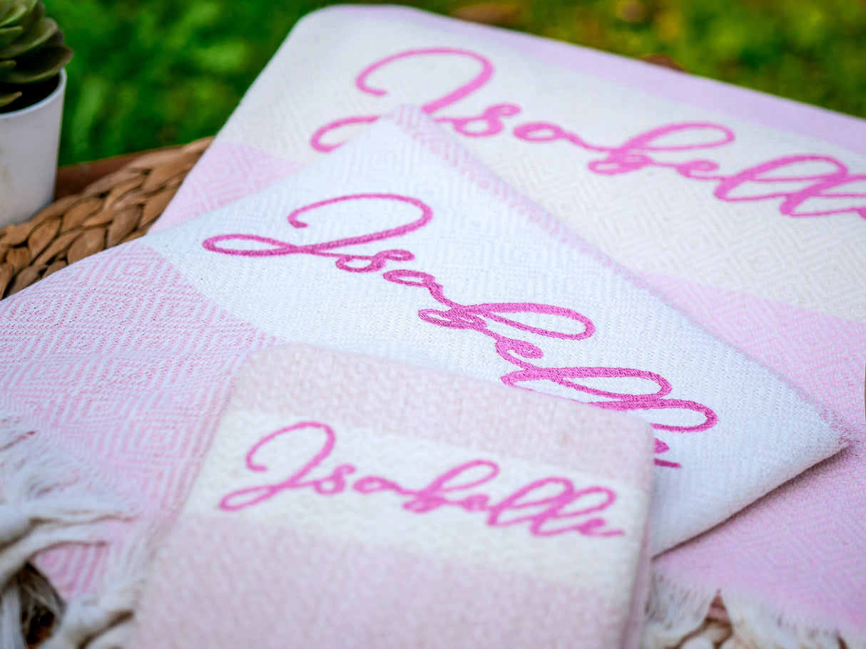 Custom Turkish Beach Towel, Bachelorette Party Favors, Personalized Bridesmaid Beach Towel, Bridemaids Gifts, Custom Bachelorette Gifts