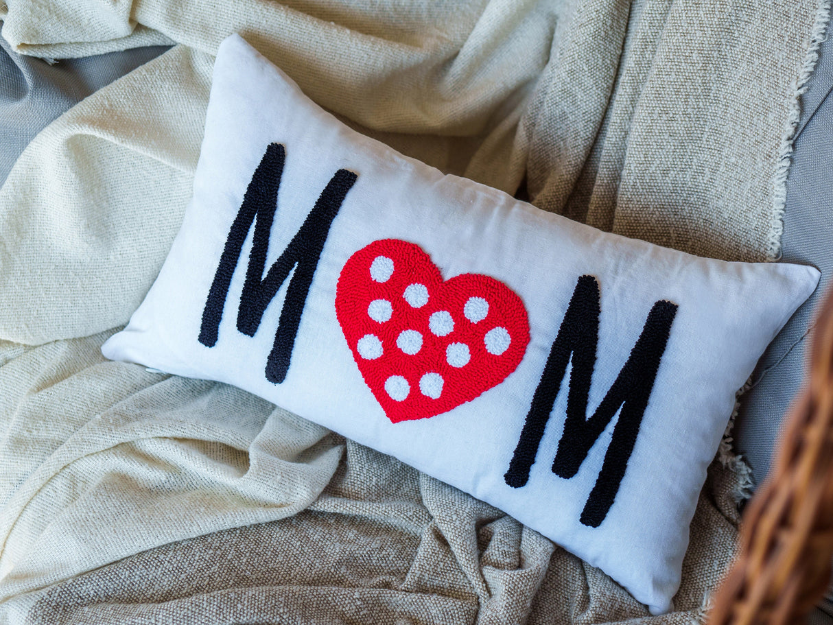 Mothers Day Embroidery Name Pillow, Mothers Day Gift, Grandma Gift Idea, Handmade Personalized Mama Gift, Gift for Grandma, Custom Pillow - Arria Home