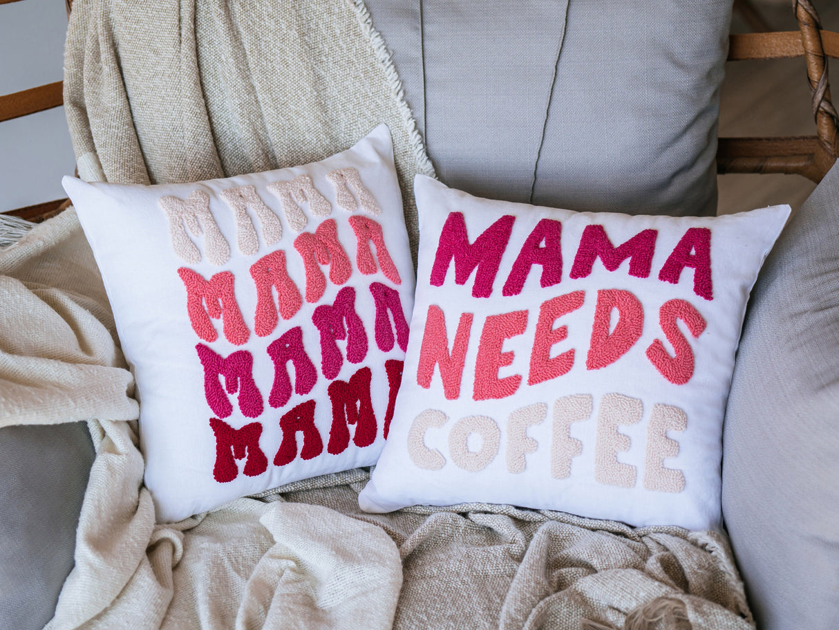 Mothers Day Embroidery Name Pillow, Mothers Day Gift, Grandma Gift Idea, Handmade Personalized Mama Gift, Gift for Grandma, Custom Pillow - Arria Home