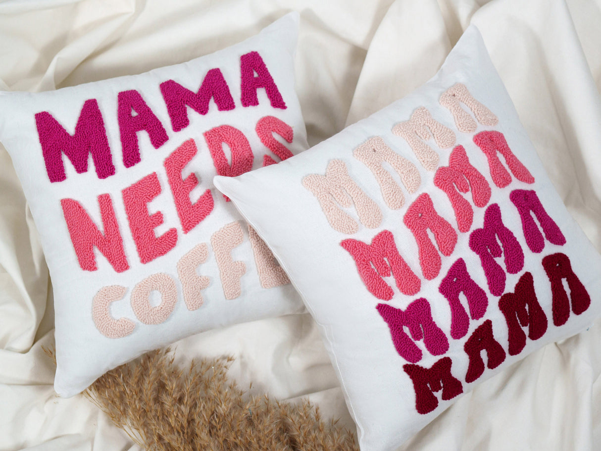 Funny Grandma Personalized Punch Needle Pillow, Mothers Day Gift for Nana, Humorous Gigi Gift, Gift from Grandchild, Custom Mom Pillow - Arria Home