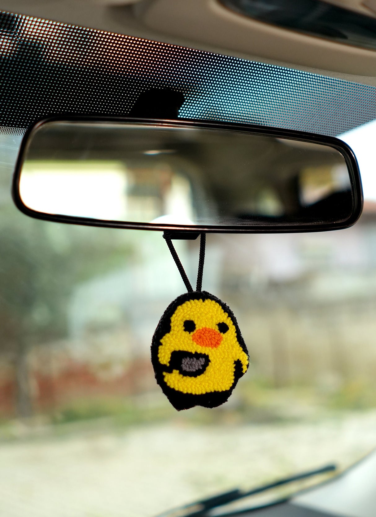 Car Embroidery Air Freshener Hanging, Car Mirror Diffuser Charm, Fragrant Car Mirror Hanger, Accessories, Boho Car Decor, Funny Punch Needle - Arria Home