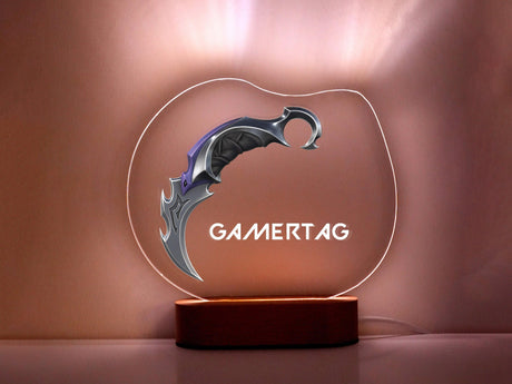 Personalized Game Tag Desk Decor, Twitch Username Night Light, Custom Boyfriend Gift, Gaming Room Decor, Gamer Boyfriend Gifts, Gaming Decor - Arria Home