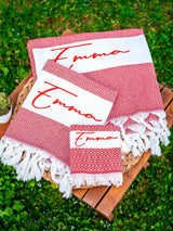 Custom Name Beach Towel, Persoalized Kids Beach Towel, Matching Mother Daughter Gifts, Summer Camp Gifts, Grandchild Gifts, Toddler Towel - Arria Home