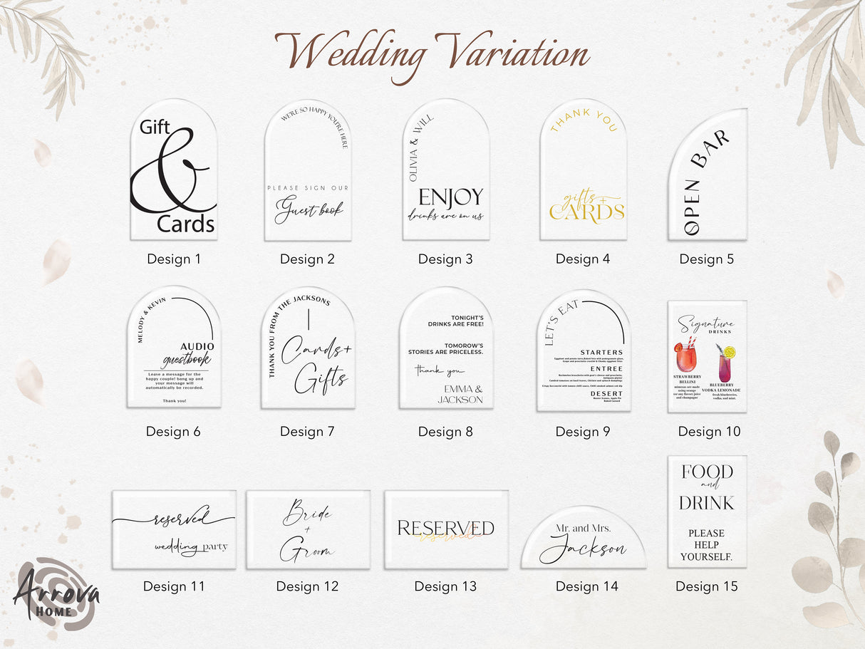 Personalized Wedding Reception Decor, Wedding Groom and Bride Table Sign, Elegant Wedding Table Numbers, Wedding Table Decor, Personalized - Arria Home