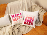 Mothers Day Personalized Punch Needle Pillow, Pink Mom Gift, Gift for Grandma, Custom Pillow Cover, Gift form Kids, Customize Pillow, Gift - Arria Home