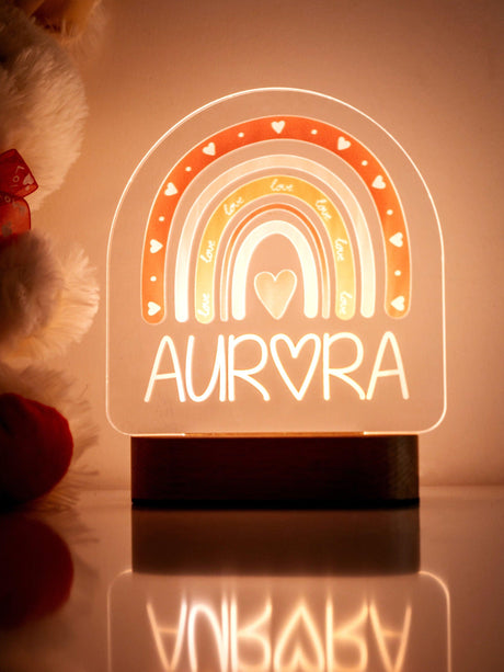 Custom Baby Night Light, Personalized Baby Gifts, Nursery Room Decor, Baby Room Essentials, Light Up Toddler Decor, Custom Baby Name Light - Arria Home