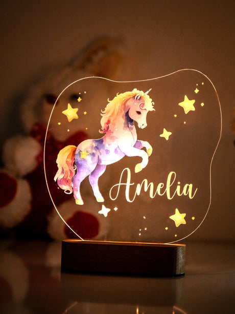 Custom Baby Night Light, Personalized Baby Gifts, Nursery Room Decor, Baby Room Essentials, Light Up Toddler Decor, Custom Baby Name Light - Arria Home