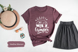 Happy Camper Shirt, Camping Shirt, Camping TShirt, Adventure Shirt, Wanderlust TShirt, Camper Shirt, Camping T Shirt, Gift For Camper