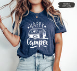 Happy Camper Shirt, Camping Shirt, Camping TShirt, Adventure Shirt, Wanderlust TShirt, Camper Shirt, Camping T Shirt, Gift For Camper