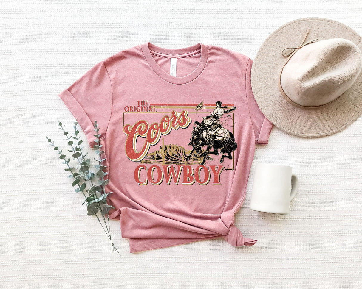 Western Shirt, Rodeo Shirt, Coors Cowboy Shirt, Coors Rodeo Shirt, Cowboy Shirt, Cowgirl Shirt, Retro Cowboy Shirt, Western TShirt