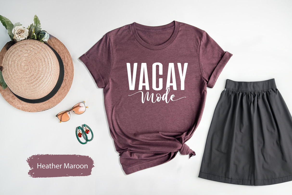 Vacay Mode Shirt, Vacay Mode T Shirt, Vacay Shirt, Vacation Shirt, Family Vacation Shirt, Girls Trip Shirt, Girls Weekend Tee, Traveler Gift