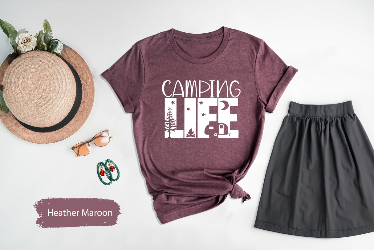 Camping Life Shirt, Camping Shirt, Camping Crew Shirt, Family Vacation Shirt, Adventure Shirt, Wanderlust Shirt, Nature Lover Shirt