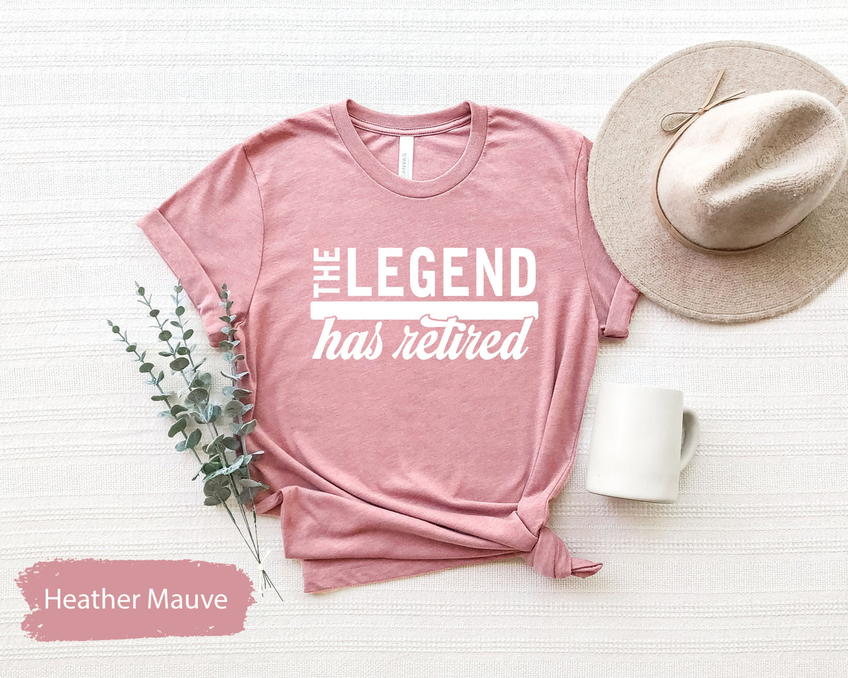 Retirement Gift, Retirement Shirt, The Legend Has Retired Shirt, Retired TShirt, Retired Gift, Retirement Party Shirt, Retirement Saying Tee