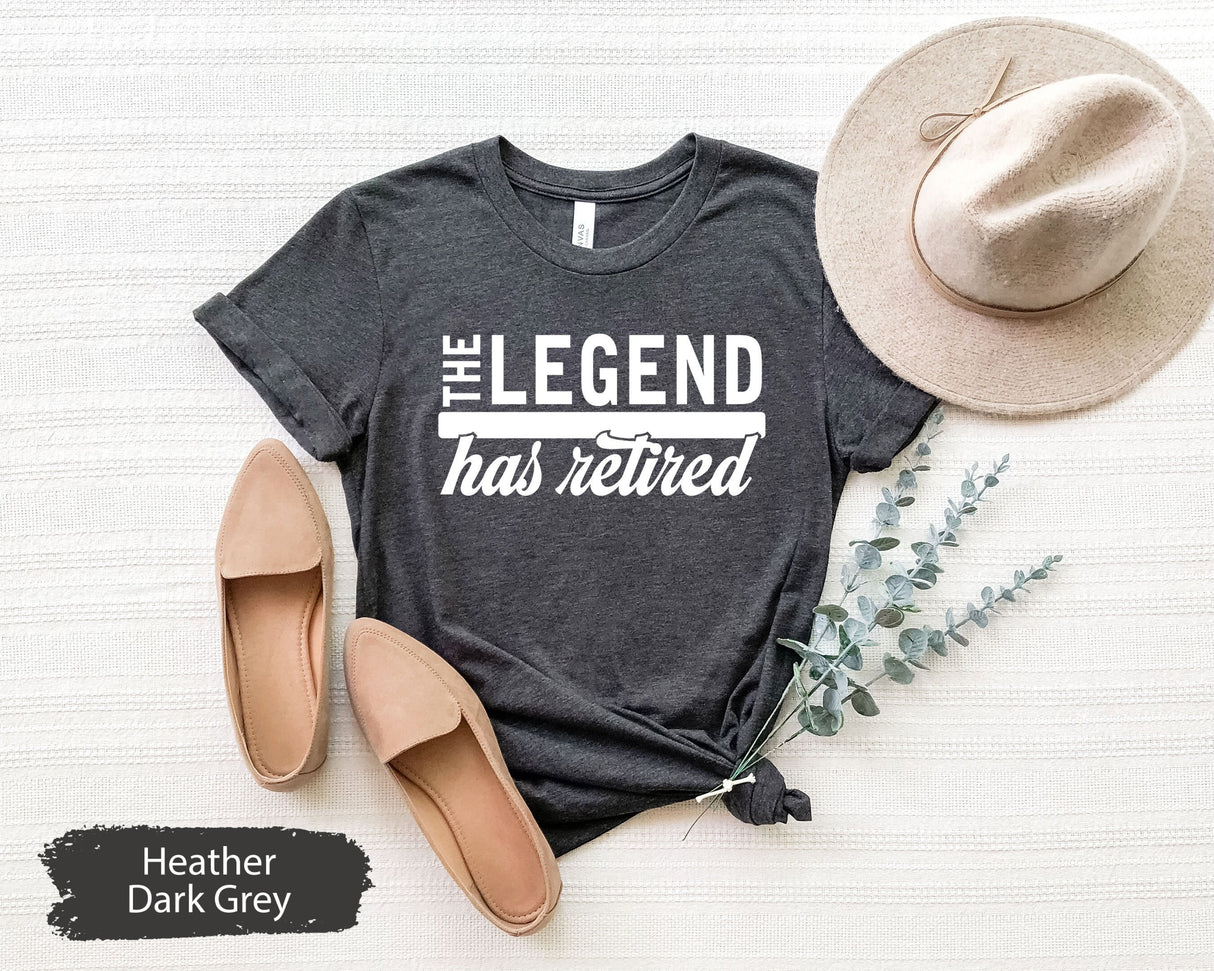 Retirement Gift, Retirement Shirt, The Legend Has Retired Shirt, Retired TShirt, Retired Gift, Retirement Party Shirt, Retirement Saying Tee