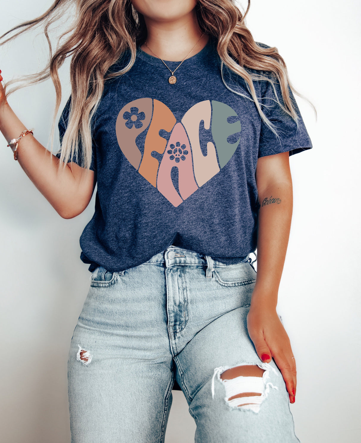 Peace Shirt, Vintage Peace T Shirt, Peace Heart Shirt, Groovy Peace Shirt, Groovy Shirt, Equality Shirt, Peace Floral Shirt, Peace T Shirt