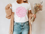 Breast Cancer Shirt, Breast Cancer Gifts, Breast Cancer Ribbon Shirt, Sunflower Ribbon Shirt, Cancer Survivor Gift, Cancer Warrior Shirt