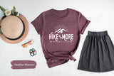 Hike More Worry Less Shirt, Hiking Shirt For Women, Hiking T Shirt, Mountain Shirt, Mountains Shirt, Nature Shirt, Gift For Hiker