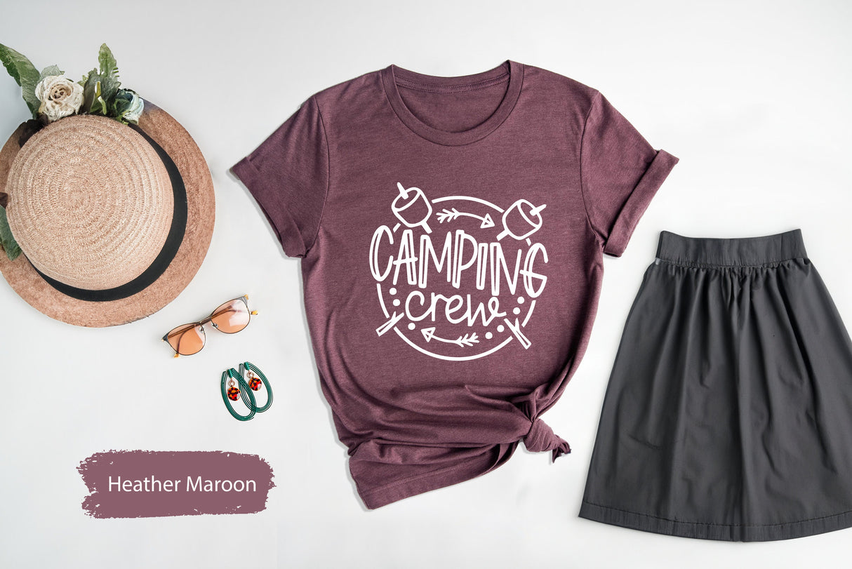 Camping Shirt, Camping Crew Shirt, Camping Family Shirt, Family Camping Shirt, Adventure Shirt, Family Trip Shirt, Matching Camping Shirt